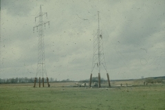 Bau-Hochspannungsleitung